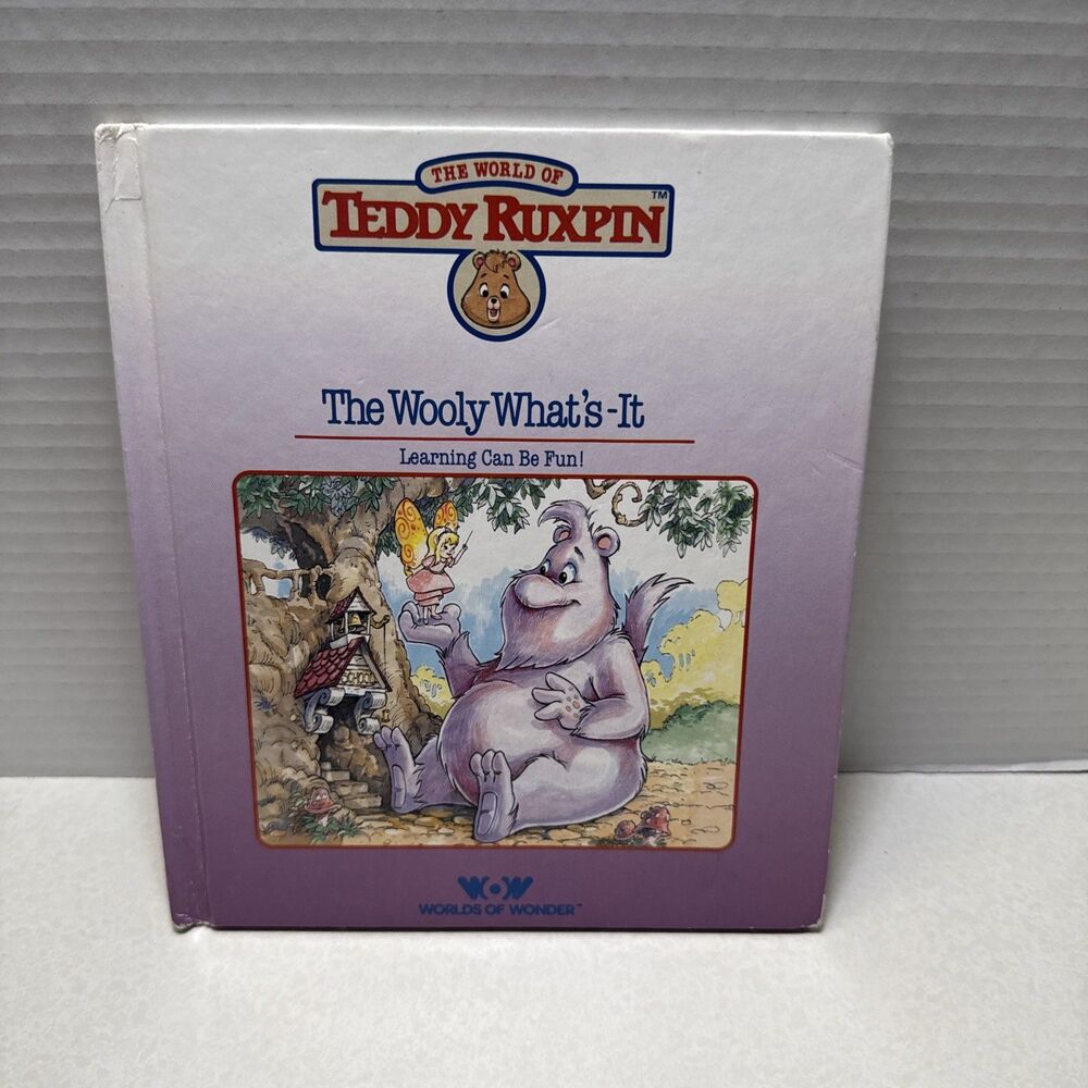 Teddy Ruxpin The Story of  The Wooly What's It  HC Book ONLY Vintage 1985